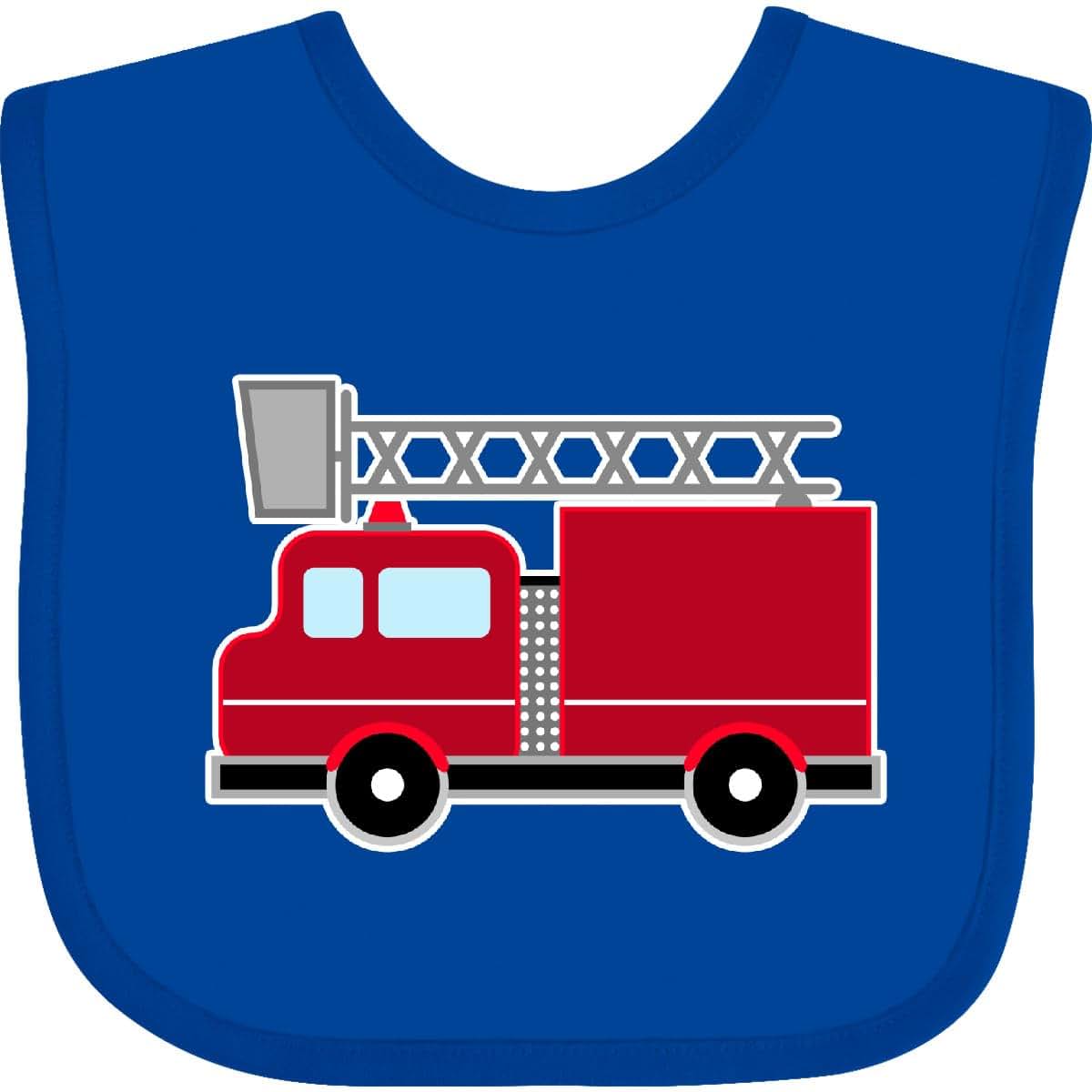 Inktastic Red Firefighter Fire Truck Baby Bib