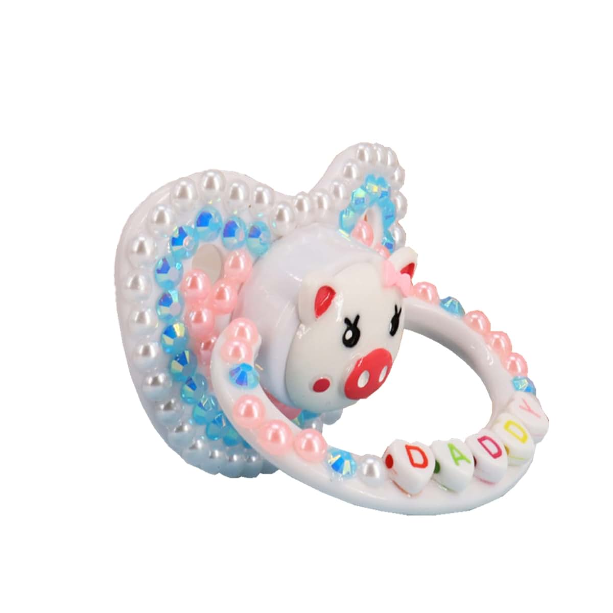 SUNOWE Adult Size Pacifier Personalized Glitter Crystal Luxurious Dummy Style 2