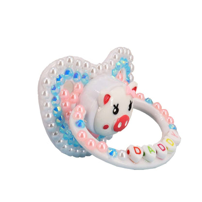 SUNOWE Adult Size Pacifier Personalized Glitter Crystal Luxurious Dummy Style 2