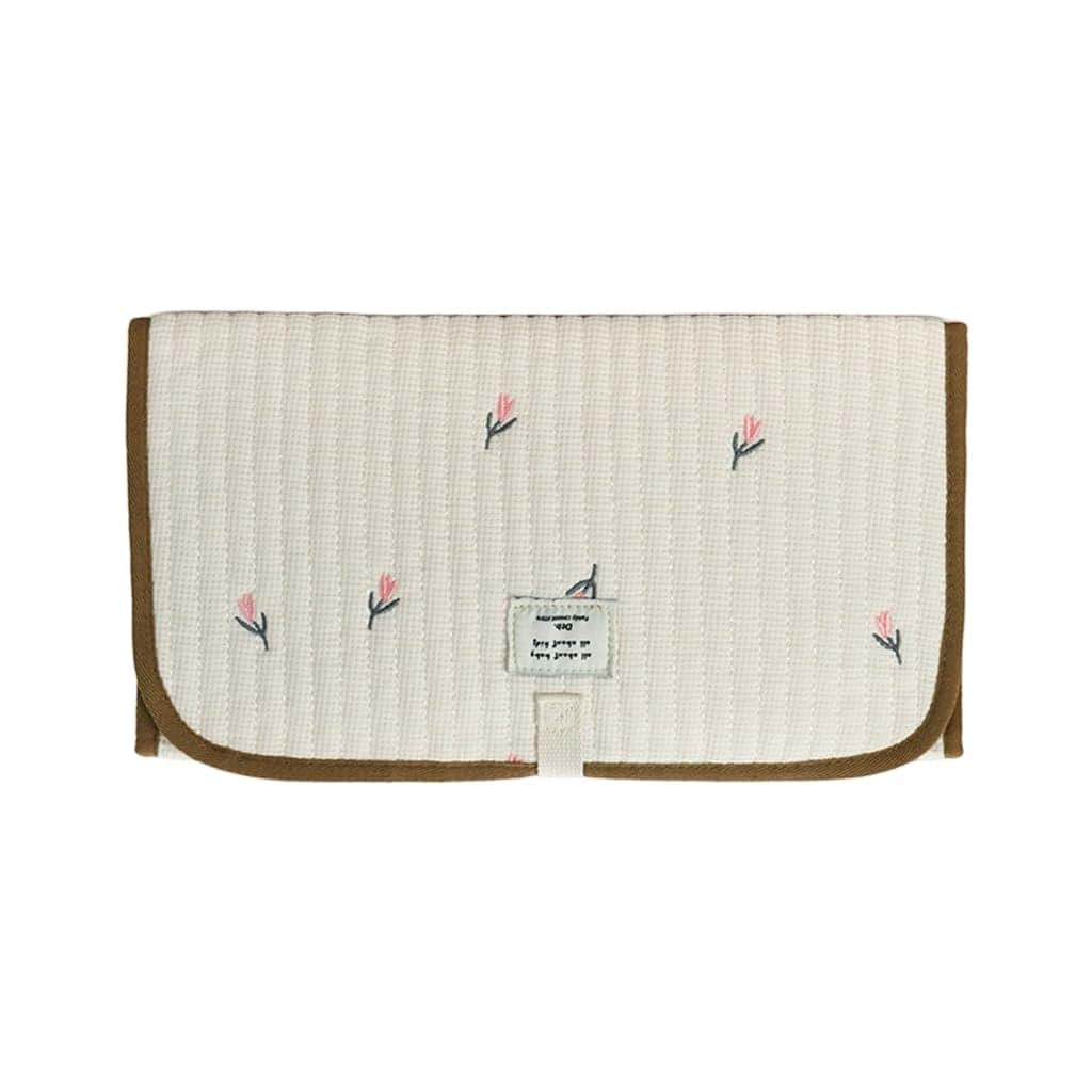 GKOXUQ Portable Baby Changing Pad Foldable & Water Proofing Mat Built-in Mesh Pocket for Newborns and Parents During
