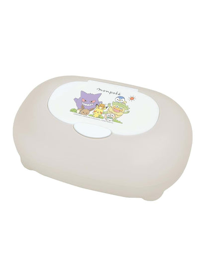 錦化成 Nishiki Kasei Wipes Case, Monpoke Approx. Width 7.5 x Depth 5.1 x Height 3.0 inches (19 x 13 x 7.5 cm), Beige, Made