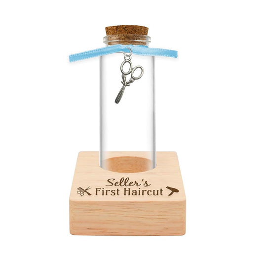 Liannan First Haircut Curl Keepsake Jar，Personalized First Curl Baby's First Lock of Hair，My First Haircut