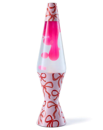 Spencer Gifts Lava Lamp With Pink And Red Bow