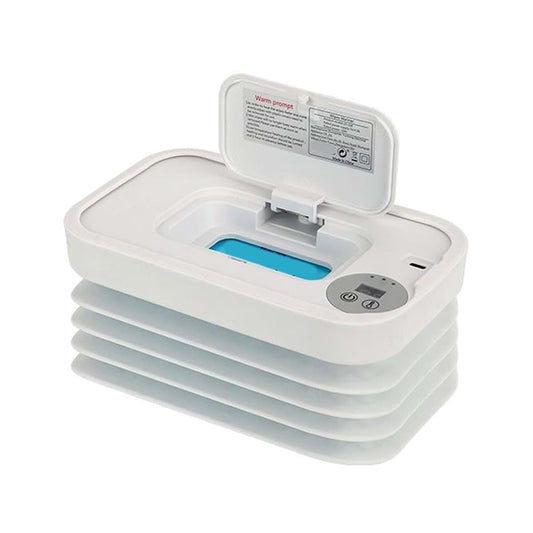 Tkidplw Portable Baby Wipe Warmer, Wipe Warmer Cordless with Adjustable 3 Heat Modes, LED Portable Wipe Heating System