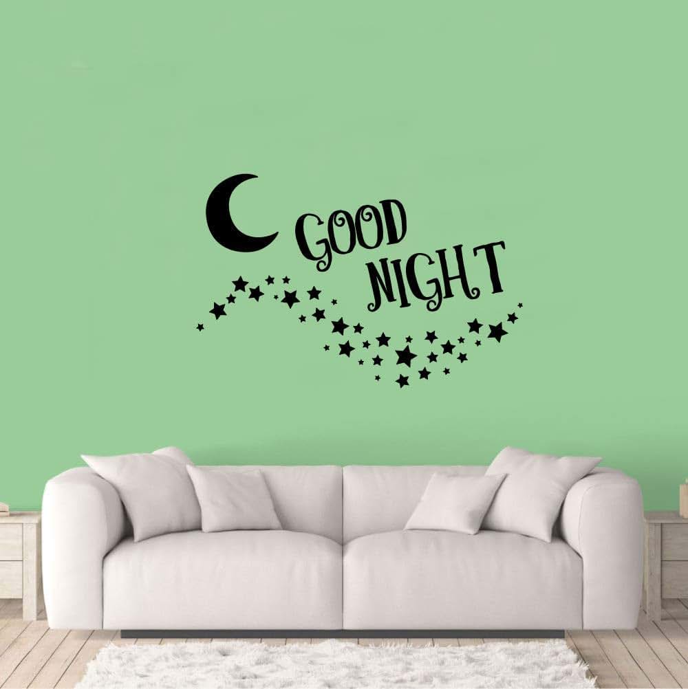 Good Night Moon Stars Vinyl Wall Decal, 10x10 Inch, Indoor Wall Art for Nursery and Kids Room