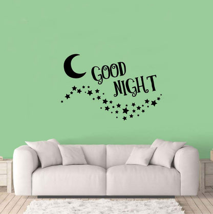 Good Night Moon Stars Vinyl Wall Decal, 10x10 Inch, Indoor Wall Art for Nursery and Kids Room