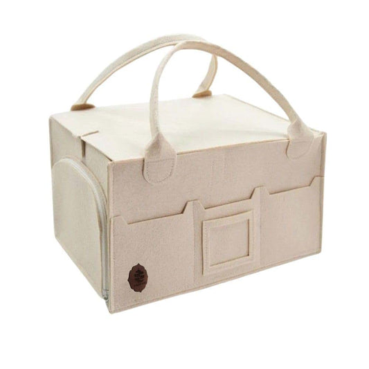 S*MART EGE Baby Diaper Caddy Organizer, Nursery Storage Basket with Cap