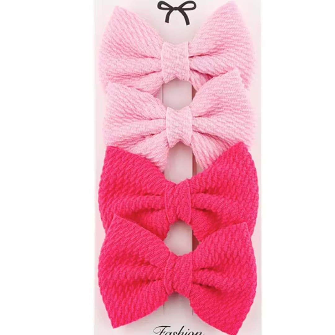 Dnett Designs 40 Pack 3 Inch Waffle Hair Bows With Alligator Clips