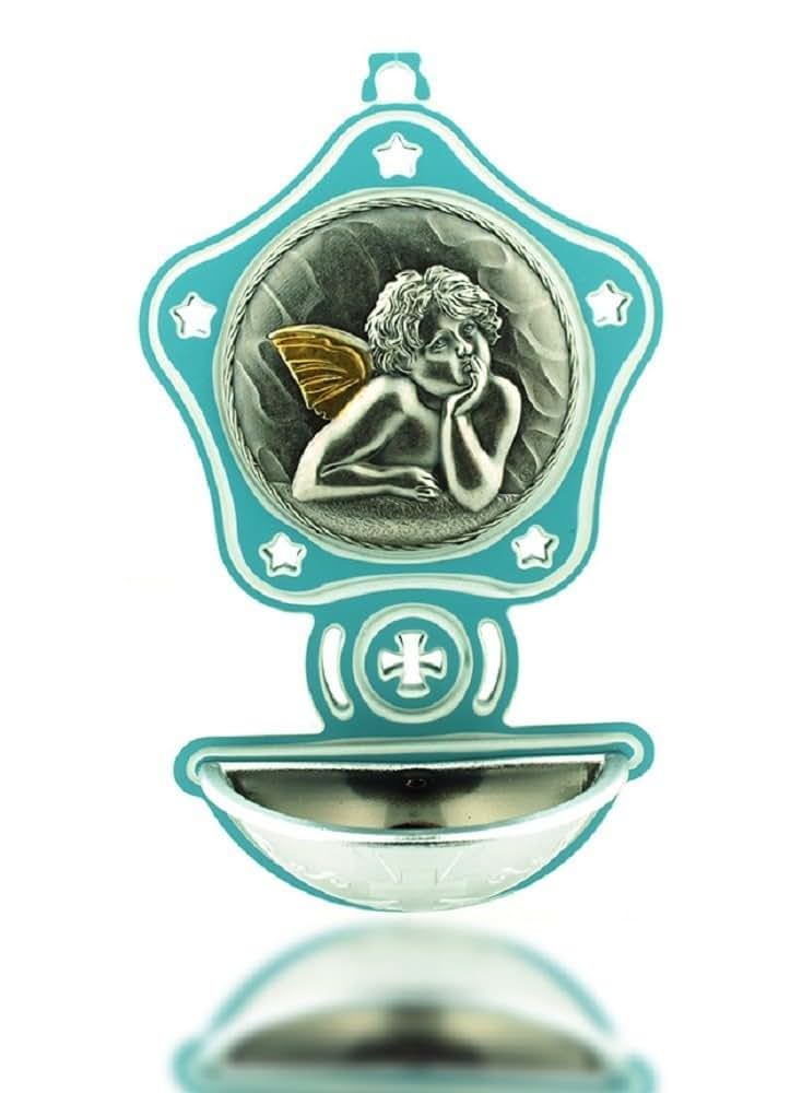 Vatican Imports Children's Holy Water Font: Angel - Great Catholic Gift for Christening & Baptism!
