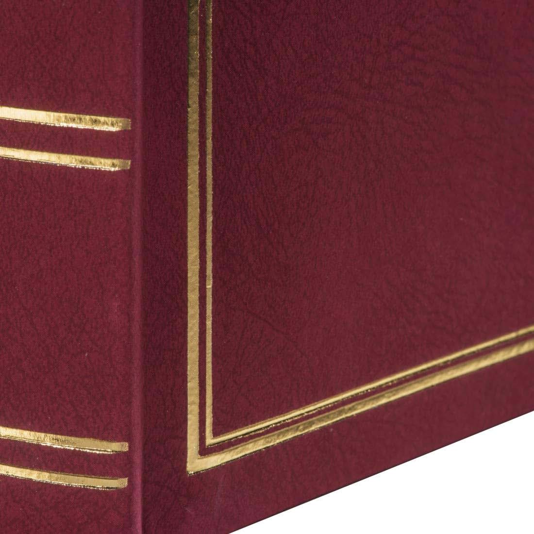 Hama Jumbo Photo Album London 30 x 30 cm, 80 White Pages, Bordeaux with Gold Embossing