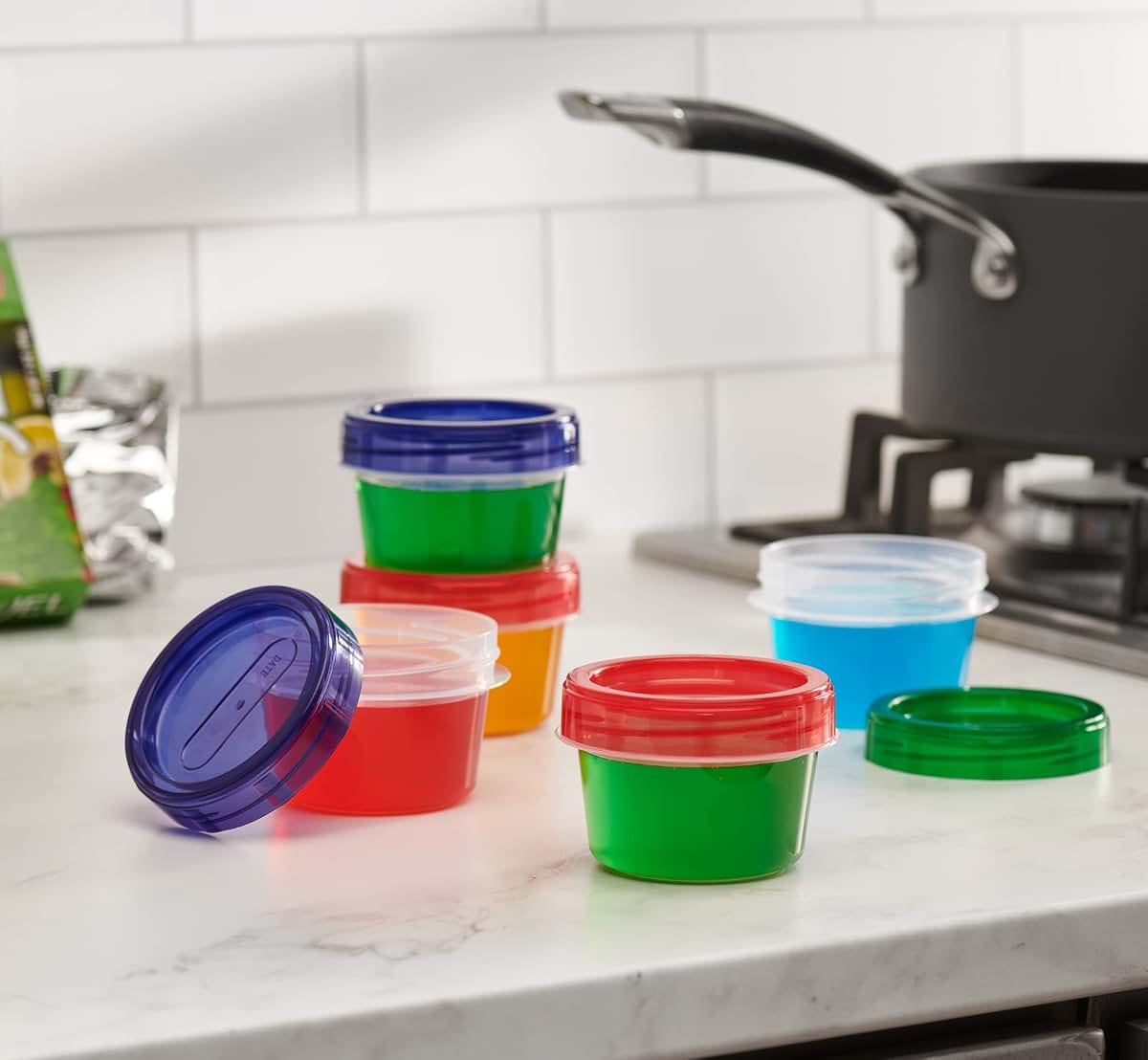 Elegant Disposables Baby Food Storage Containers Set (4 Oz)