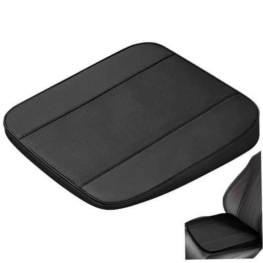 YLHHWVY Car Seat Wedge Cushion, Black Breathable Leather Seat Heightener