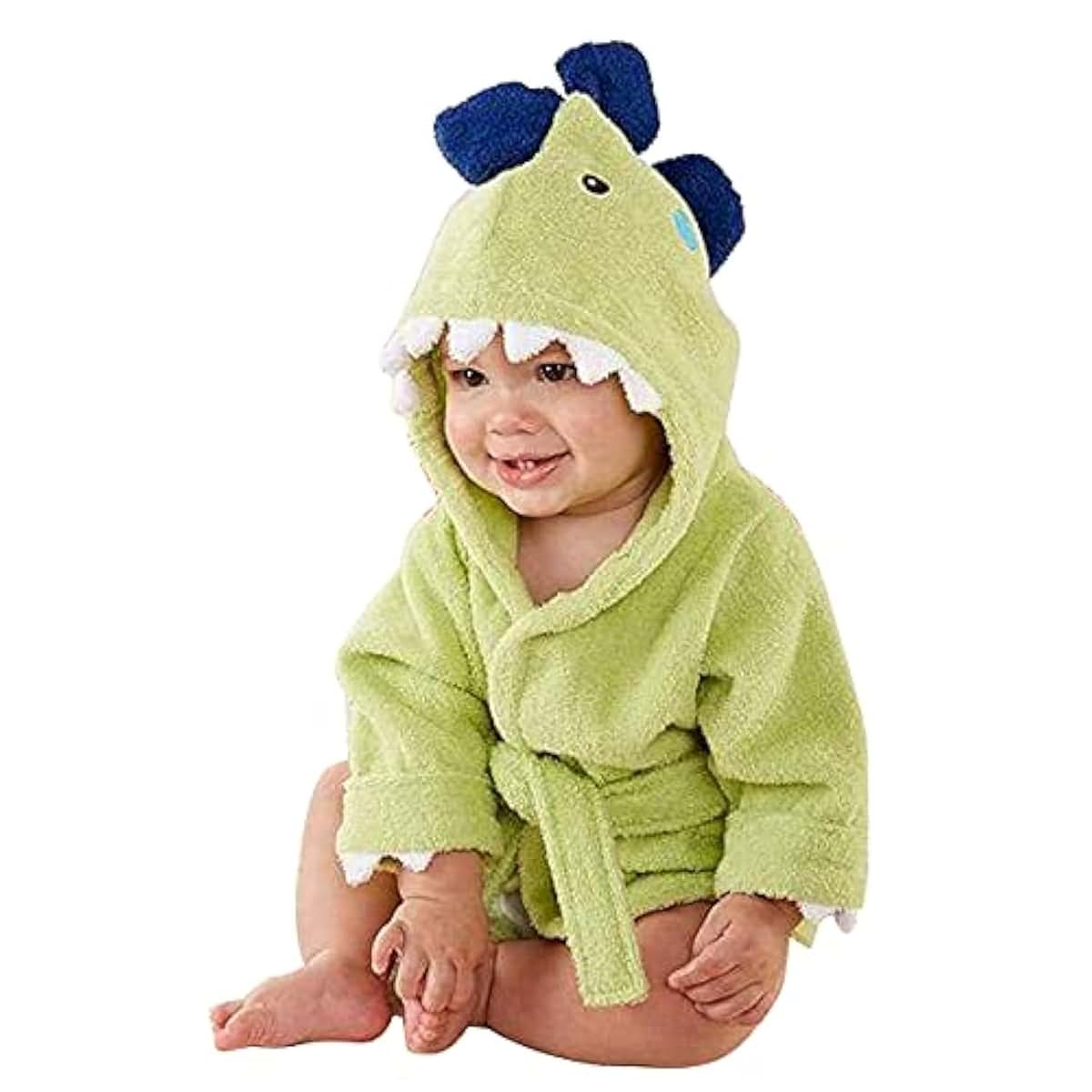 Baby Aspen Hooded Cotton Towel Robe for Babies 0-9 Months