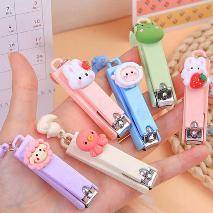 Petunny 20-Pack Stainless Steel Cartoon Nail Clippers, Random Colors