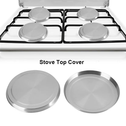 Purokise Stainless Steel Stove Burner Covers - 4 Piece Set