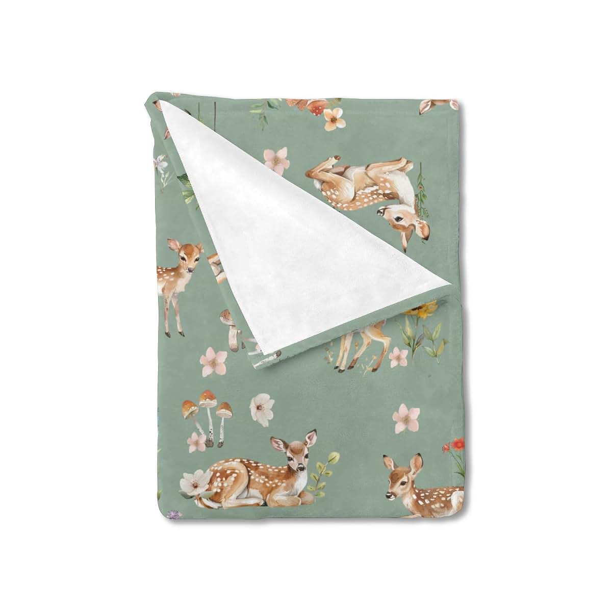 BabyOneStop Spring Animal Baby Blanket Flannel Swaddle Receiving Blanket for Newborn Nursery 30x40 Inch