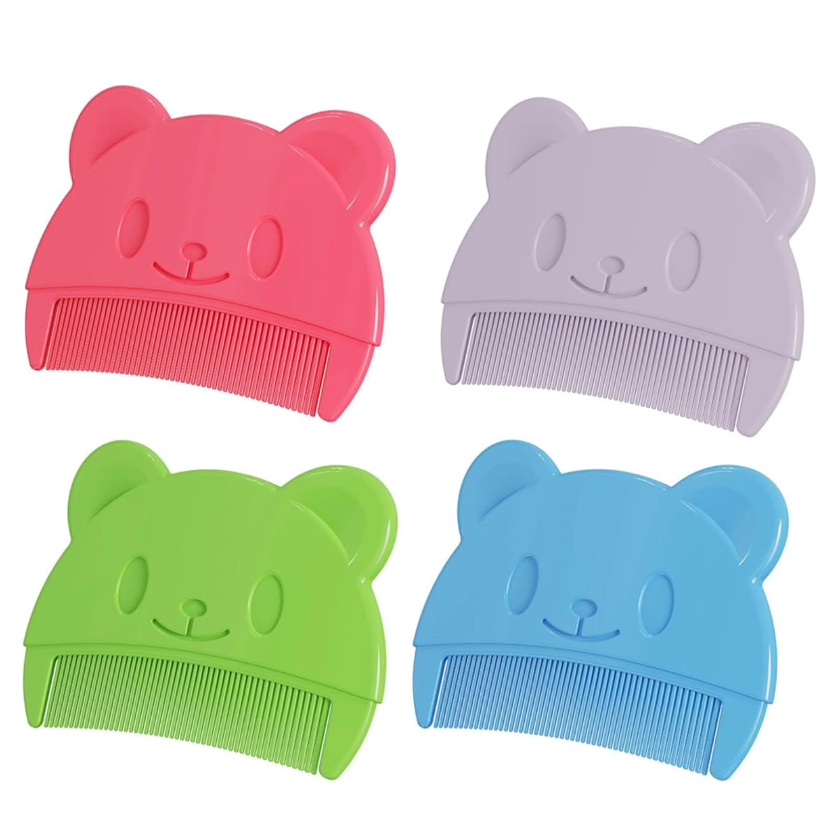 BabyOneStop Baby Hair Comb With Cartoon Bear Handle, Soft PP Teeth For Infant Bathing And Head Massage, Green