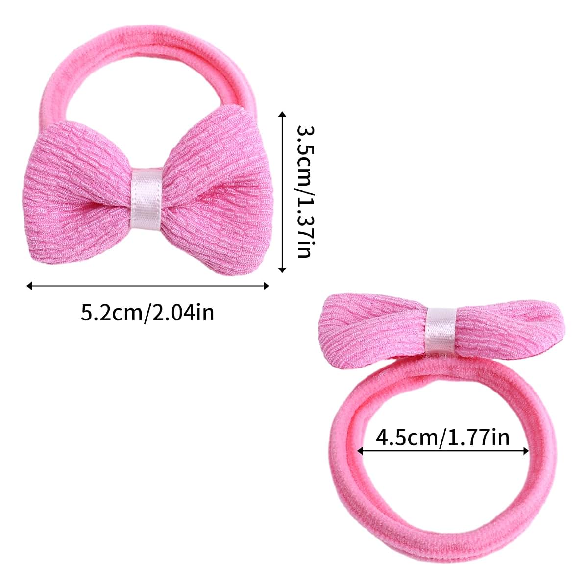 Taangthose 24 Pcs Toddler Hair Ties For Girls Cute Flower Elastic Scrunchies