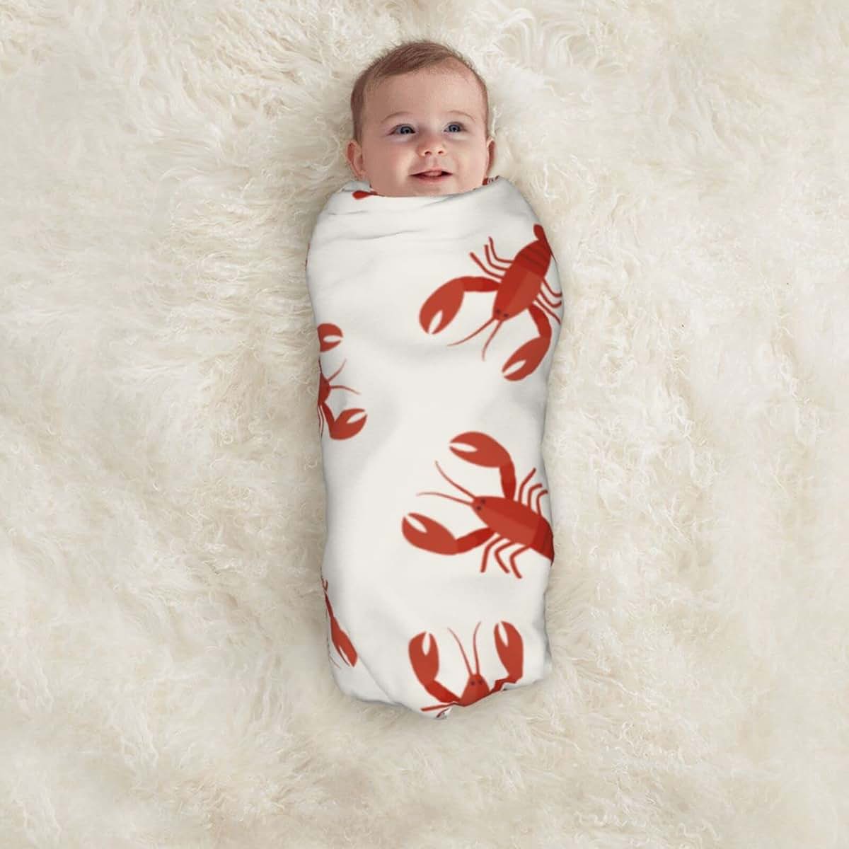 Gilios Crawfish Pattern Baby Blanket