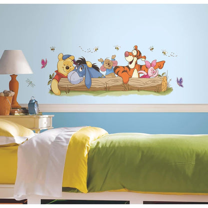 RoomMates Pooh & Friends Peel and Stick Wall Decals for Nursery Decor