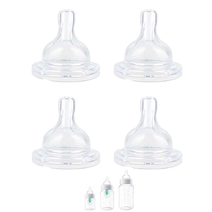 Honeykin Replacement Nipples Compatible with Philips Avent Anti-Colic Baby Bottles, Soft Silicone Baby Bottle Nipples