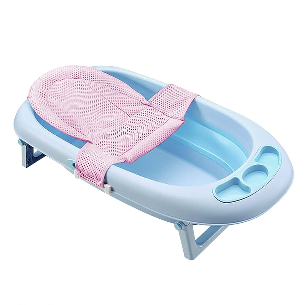 RUIXIA Universal Adjustable Baby Bath Tube Support Mesh Net Soft Breathable Infants Shower Pad Bathing Mat 4-Points (photo 2)