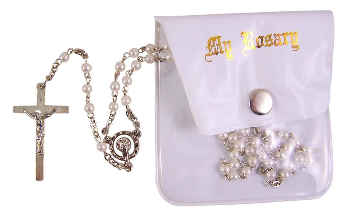 Communion Gifts First Set with Rosary and Mass Book (Pink)