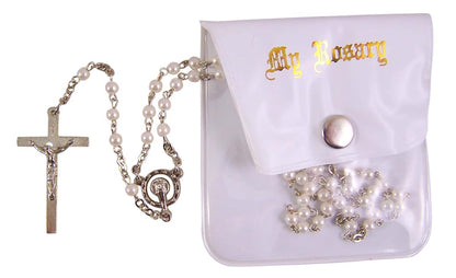 Communion Gifts First Set with Rosary and Mass Book (Pink)