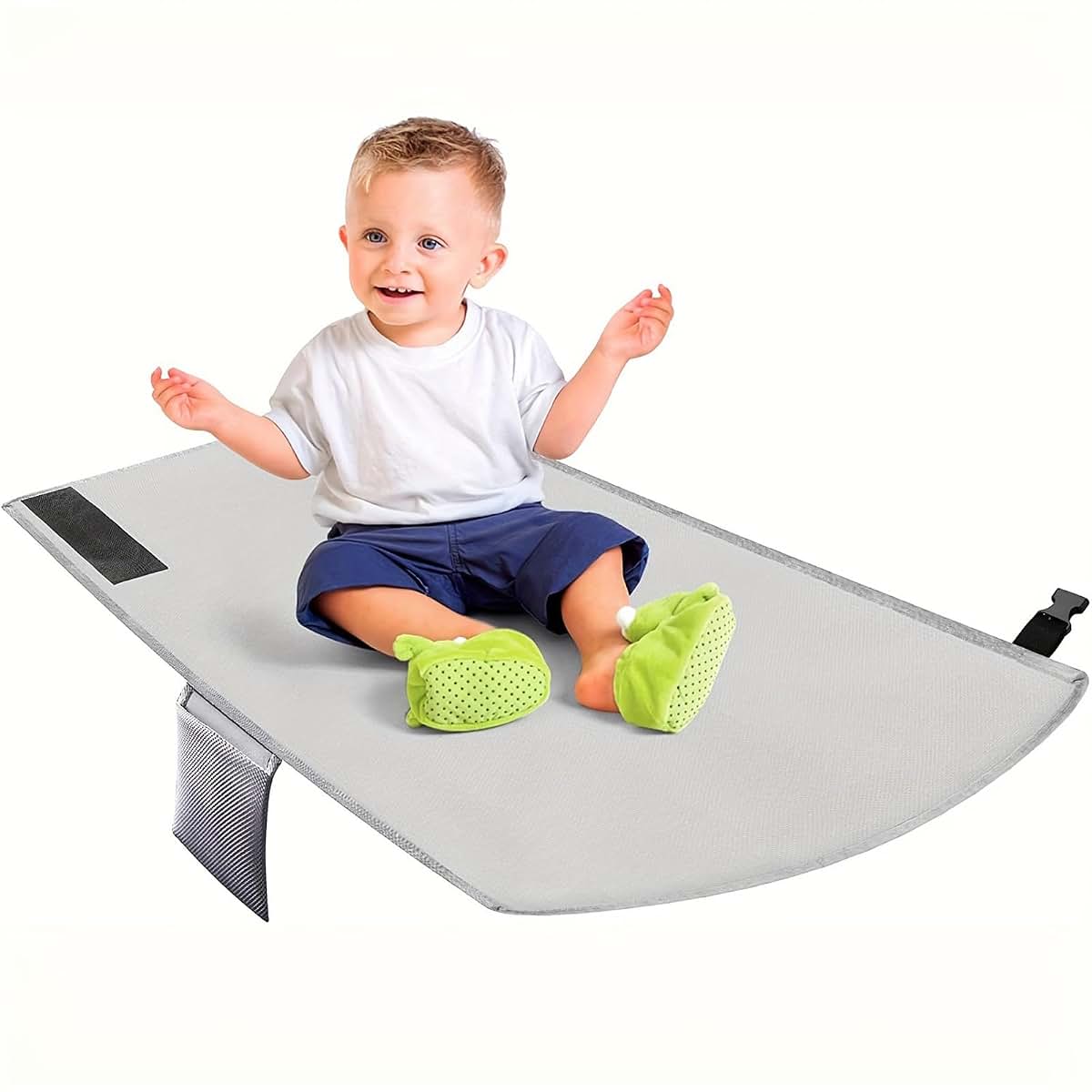 Yallmie Toddler Airplane Bed And Travel Seat Extender In Gray