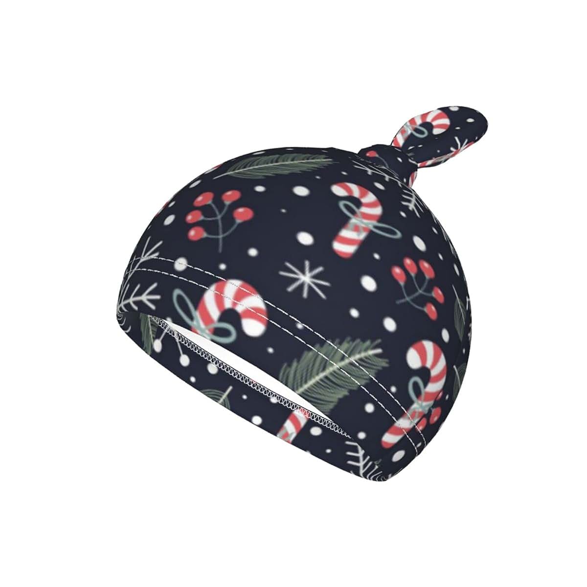Rongyuan Christmas Newborn Baby Swaddle Blankets Headbands Beanie Hats Sets Soft and Breathable Nursery Shower Gift Set (photo 4)