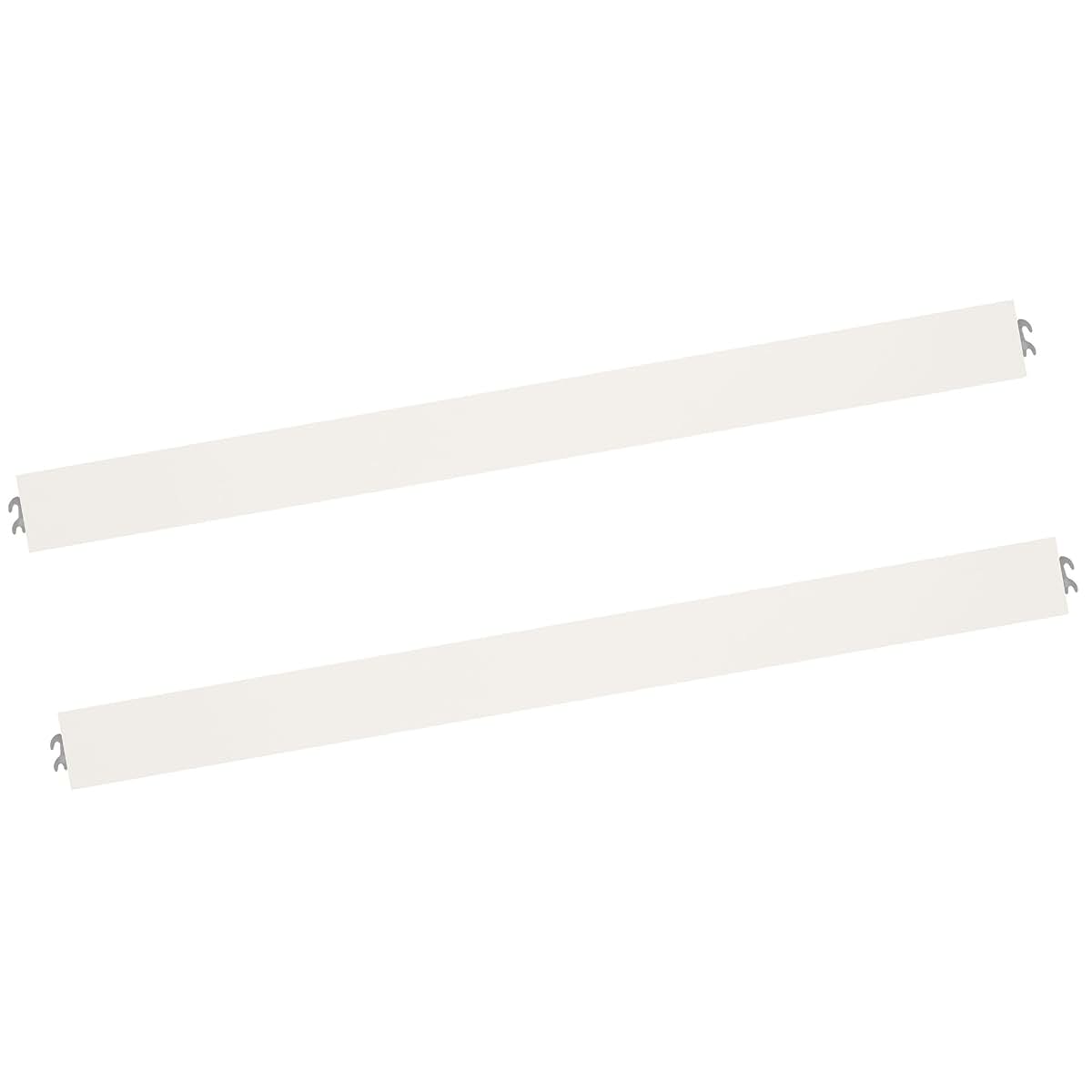 Evolur Universal Convertible Crib Wooden Full Size Bed Rail, Antique White/Cloud (photo 2)