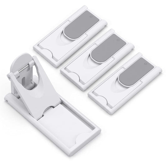 Fosaseua Sliding Door Lock for Child Safety, Sliding Glass Door Window Lock, 4 Pack