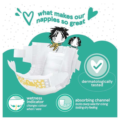 Fred & Flo Size 1 Newborn Nappies 50 Pack 2X (photo 3)
