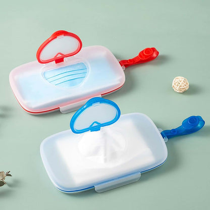 KMGDM Portable Wipes Dispenser Travel Baby Wipes Case Organiser Box Reusable Holder for Diaper Bags and Outdoor Use (photo 3)