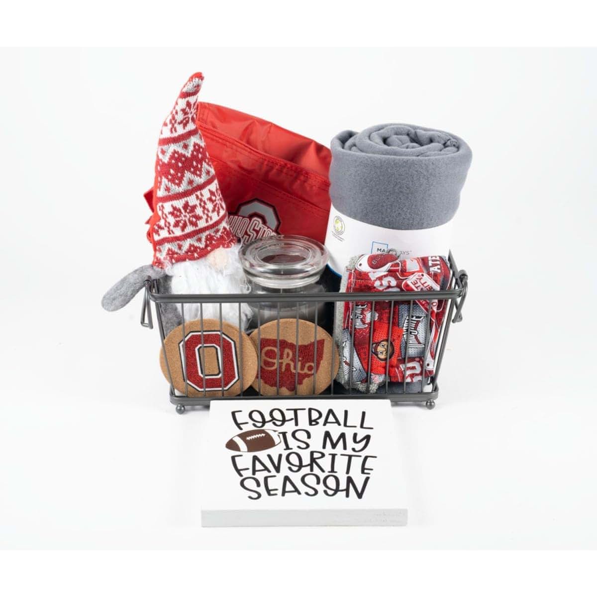 Ohio Basket Chic Ohio State Buckeye Gift Basket - Medium