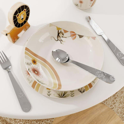 Villeroy & Boch Boho Kids Roar Like a Lion Children's Cutlery Set, 4-Piece Stainless Steel