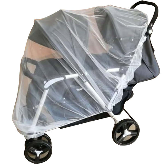 BabyOneStop Twin Pram Mesh Netting with Elastic Closure