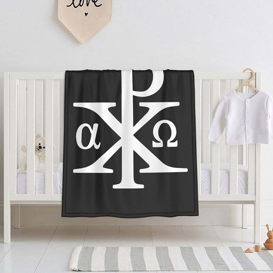 FULVO Baby Blanket Chi Rho The First Two Letters of The Greek Word Baby Swaddle Blankets 30"X 40" Blanket Shower Gifts