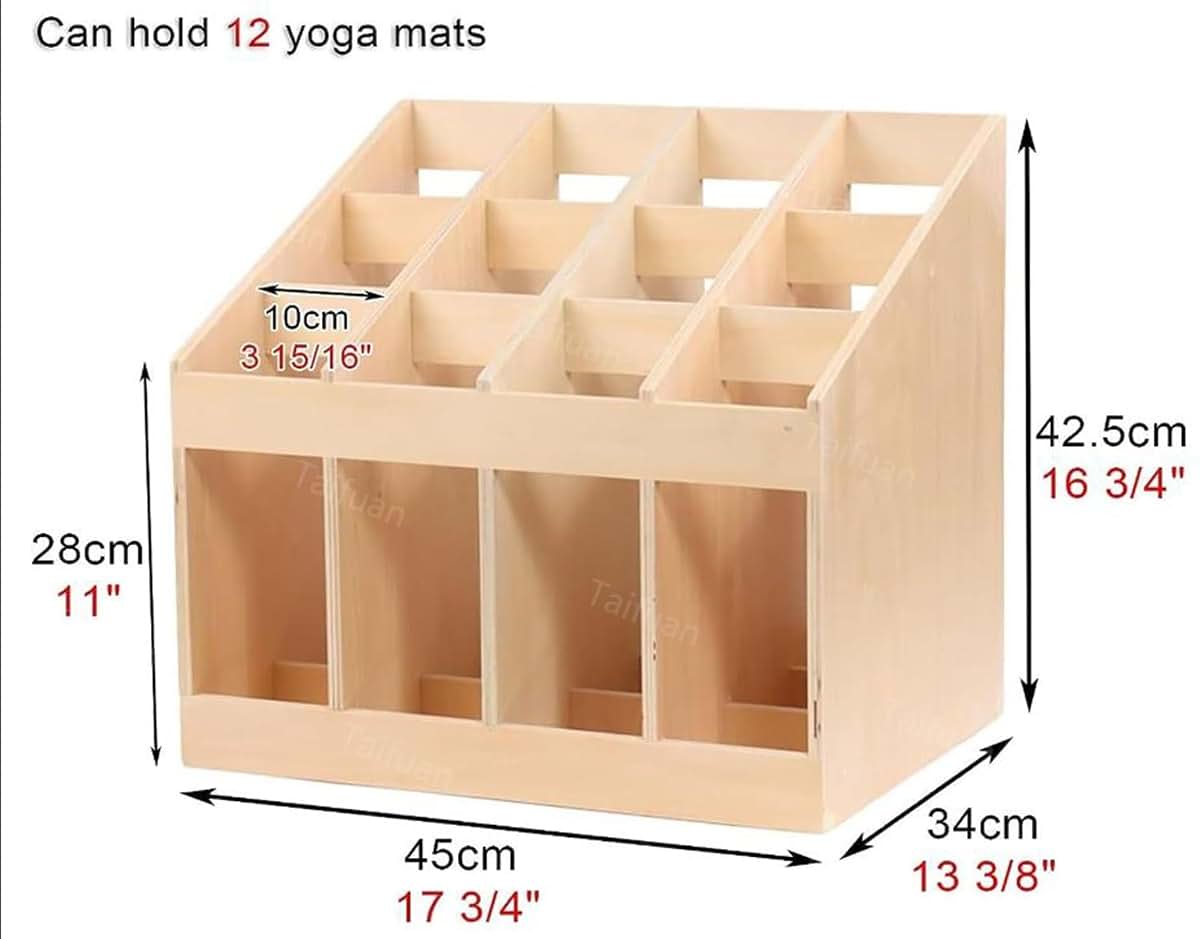 Taifuan Educational Rug Organizer Montessori Wooden Carpet Stand (photo 2)