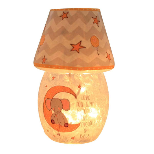 Stony Creek Moon & Stars Lit Votive W Shade Lighted Glass Accent Ske9226sccl Love New Baby Gift Nursery 5.50In (1Pc)
