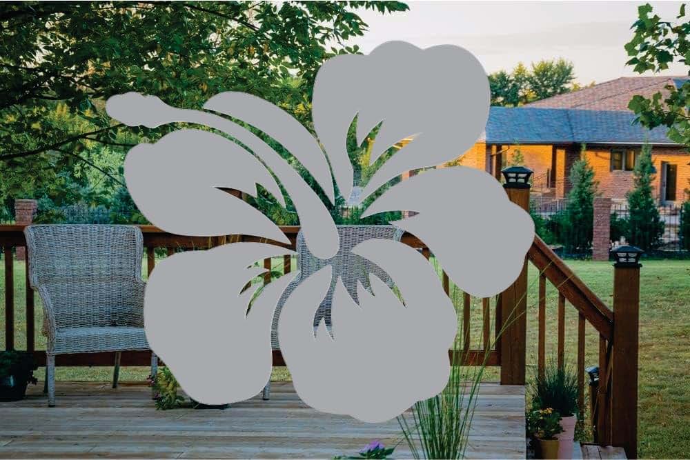 Rockmount Electronics Hawaiian Hibiscus Frosted Matte Vinyl Decals