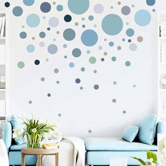 BabyOneStop Polka Dot Wall Decals Colorful Circle Stickers