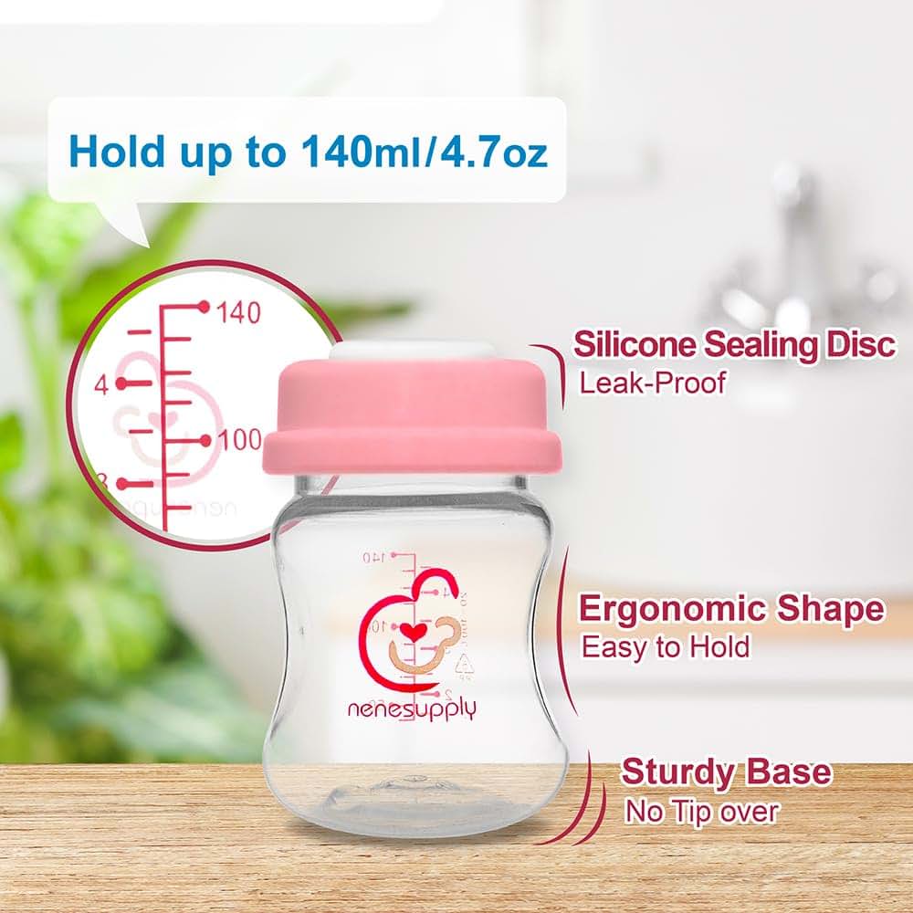 Nenesupply Storage Bottles for Breastmilk Collection and Feeding