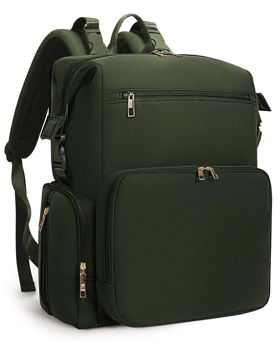 CEI-CEI Diaper Bag Backpack with Changing Pad, Neoprene, 10 Pockets