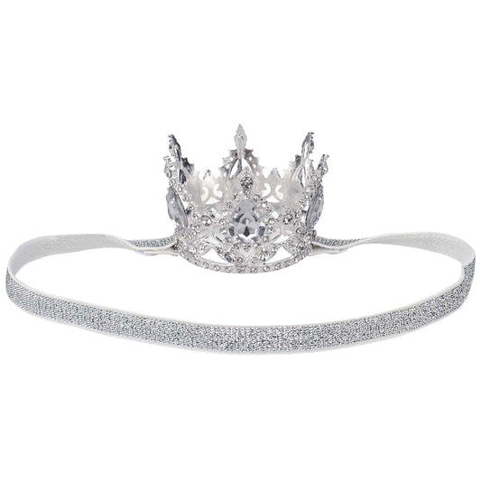 Glitter Baby Crown Headband for Little Girl Princess Birthday Props