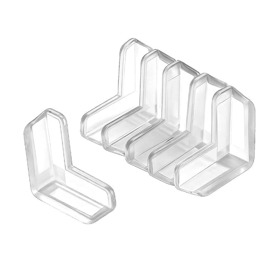 BdiliUSA6 Packs PVC Transparent L Type Corner Protectors, Furniture Bumper Cushion Table Edge Corner Protector
