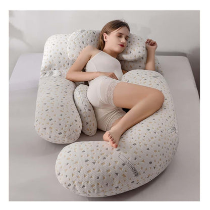 Agyham G-Shaped Maternity Pillow With Memory Foam Support