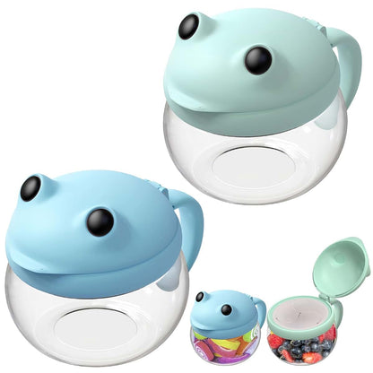 SELEWARE Toddler Snack Cups Spill-Proof Snack Containers