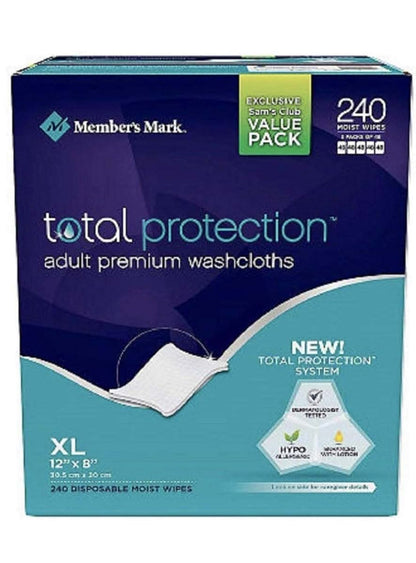 Member's Mark Adult Washcloths Set