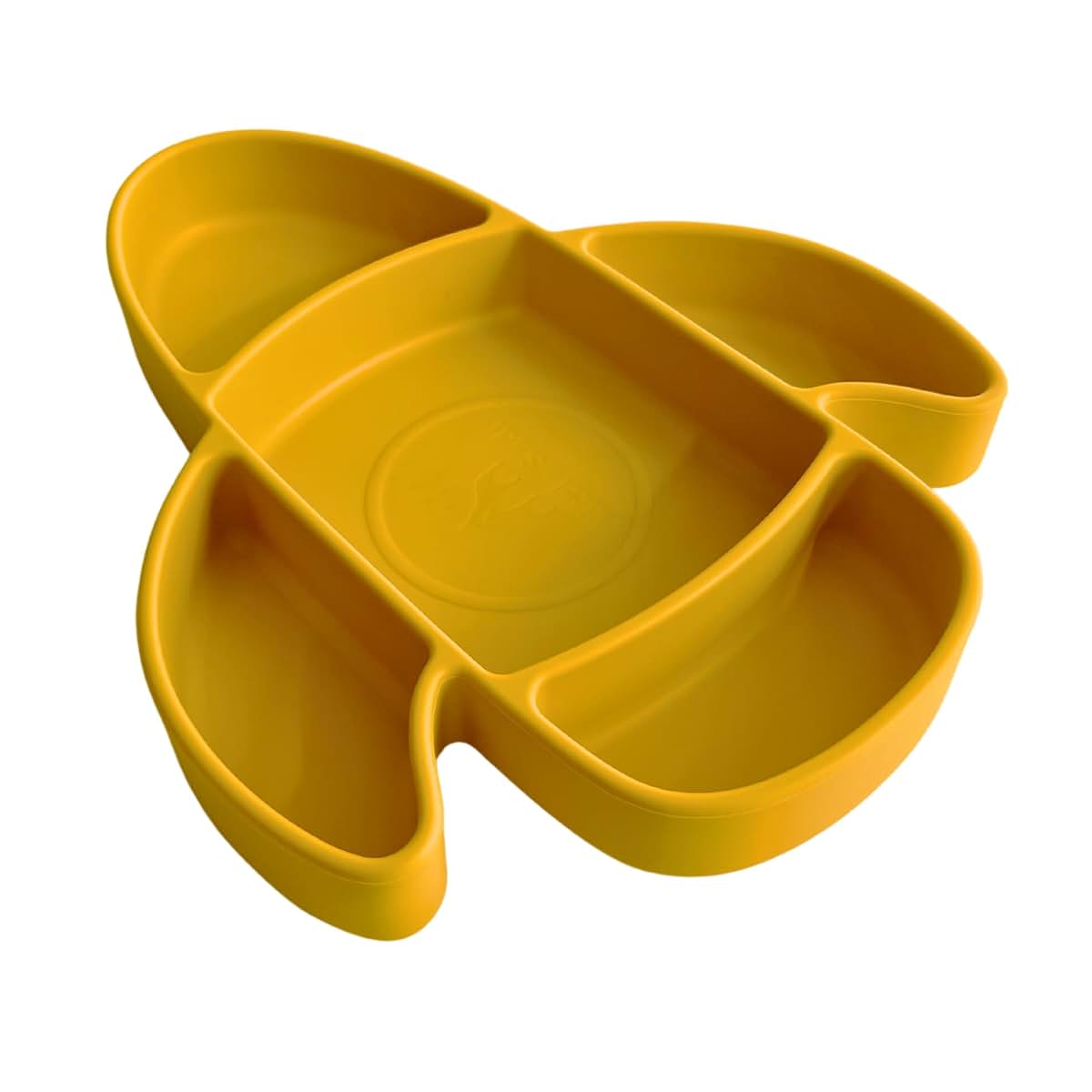 Little Sadi Airplane-Shaped Silicone Plate (Yellow) (photo 3)